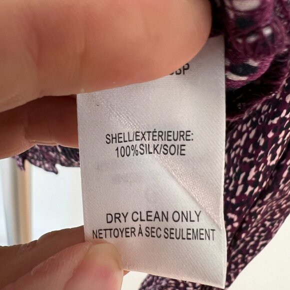 NWT Parker 100% Silk Matilda Wrap V-Neck Smocked Waist Blouse Funfetti Sz XL - Picture 8 of 10